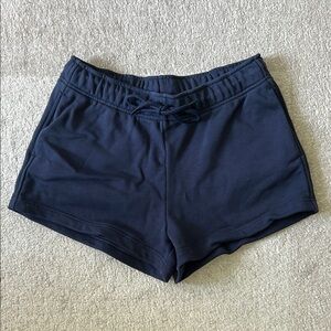 Athleta Navy Retroterry 3” Shorts, size M, worn once.
